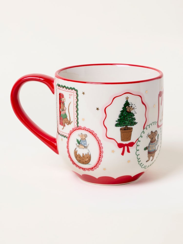Red Shelter Christmas Mouse Mug - Image 3 of 3