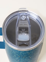 FatFace Teal Blue Woodland Star Print Travel Mug - Image 2 of 3