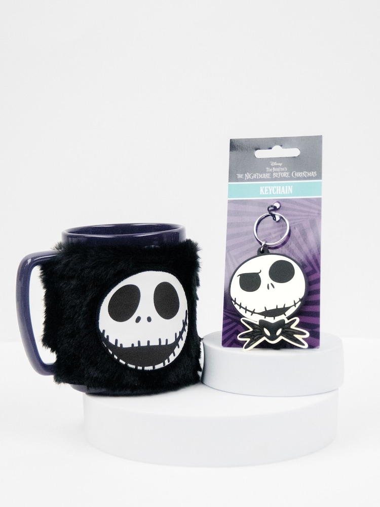 Pyramid International Black Nightmare Before Christmas Mug  Kack Skellington Keychain Gift Set - Image 1 of 4