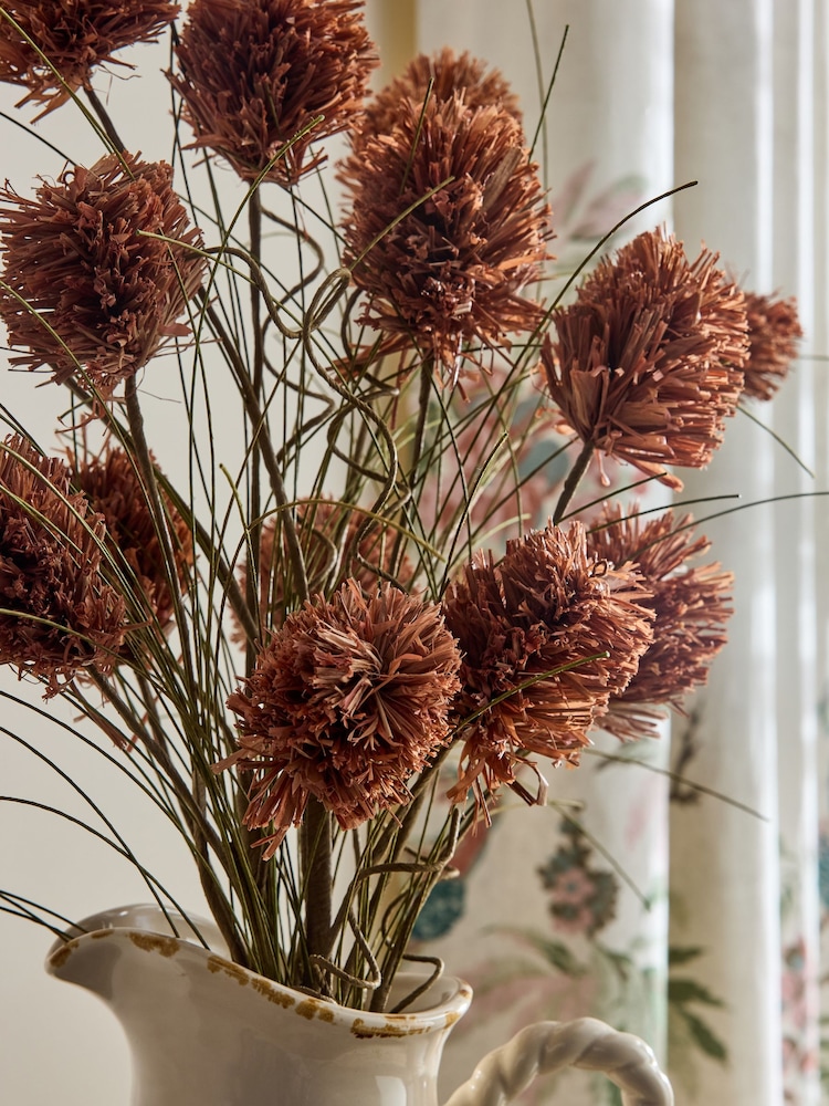 Laura Ashley Set of 3 Rust Artificial Paper Seed Head Stems - Image 2 of 4 Laura Ashley Set of 3 Rust Artificial Paper Seed Head Stems - Image 2 of 4