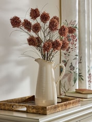 Laura Ashley Set of 3 Rust Artificial Paper Seed Head Stems - Image 3 of 4
