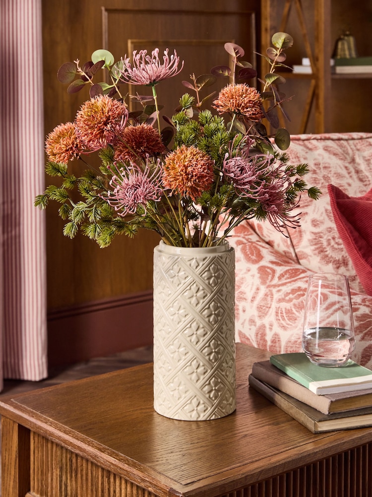 Laura Ashley Purple Artifical Floral Mixed Bunch - Image 1 of 5 Laura Ashley Purple Artifical Floral Mixed Bunch - Image 1 of 5