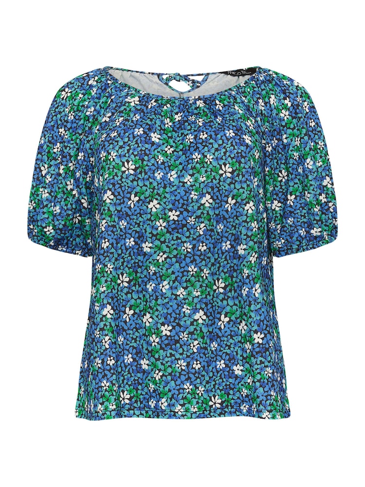 M&Co Ditsy Floral Short Sleeve Top - Imagem 5 de 5