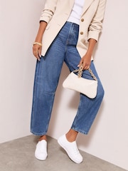 Friends Like These White Faux Leather Wide Fit Flatform Lace Up Casual Low Top Trainers - Image 3 of 4