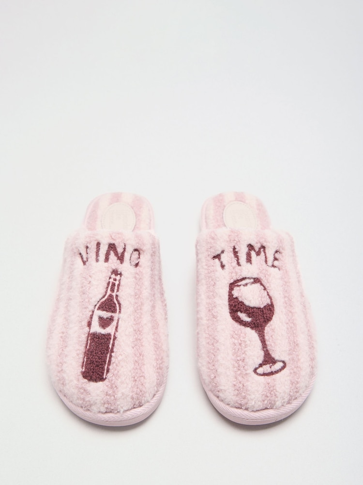 গোলাপি - Friends Like These Borg Cosy Matcha Mule Slippers - 4এর মধ্যে 1 ছবি গোলাপি - Friends Like These Borg Cosy Matcha Mule Slippers - 4এর মধ্যে 1 ছবি