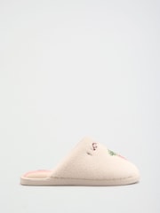 Cream - Friends Like These Borg Cosy Matcha Mule Slippers - 4এর মধ্যে 2 ছবি
