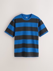Blue Stripe Stripe Short Sleeve Jersey Pyjamas Set 2 Pack - Image 10 of 14