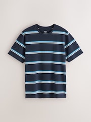 Blue Stripe Stripe Short Sleeve Jersey Pyjamas Set 2 Pack - Image 9 of 14