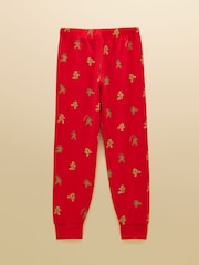 Joules Boys' Kipwell Red Long Sleeve Pyjama Set - Image 5 of 9