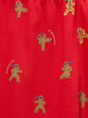 Joules Boys' Kipwell Red Long Sleeve Pyjama Set - Image 8 of 9