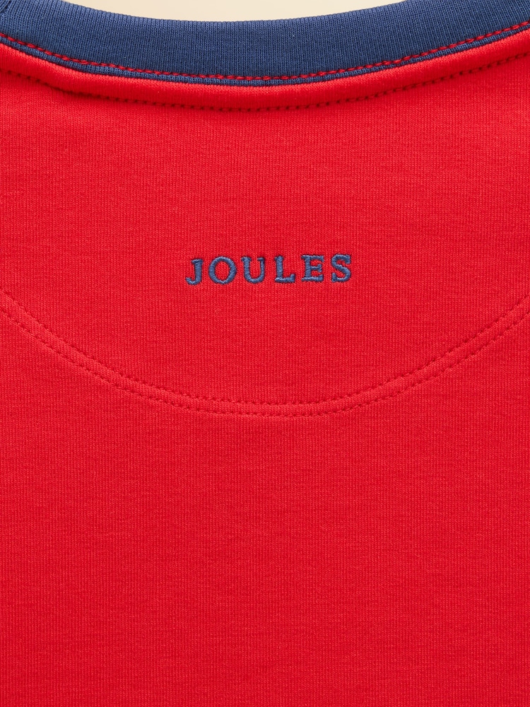 Joules Boys' Kipwell Red Long Sleeve Pyjama Set - Image 9 of 9 Joules Boys' Kipwell Red Long Sleeve Pyjama Set - Image 9 of 9