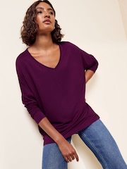 Friends Like These Aubergine Purple Tunic - Image 1 of 5