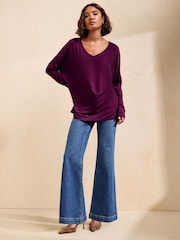 Friends Like These Aubergine Purple Tunic - Image 3 of 5