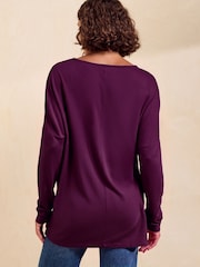 Friends Like These Aubergine Purple Tunic - Image 5 of 5