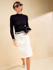 黑色 - Friends Like These Jersey Roll Neck Top - 图片4 / 5