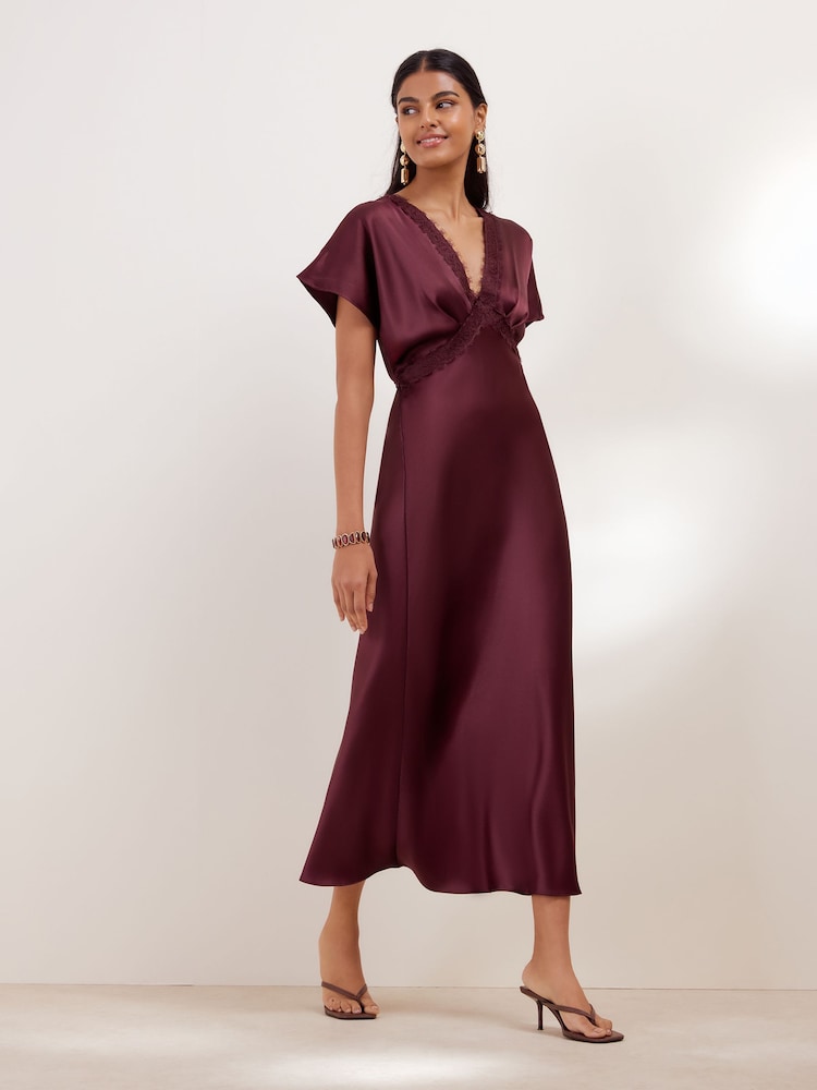 batwing red dress Red Batwing Dress, Evening Dress With Long Sleeves, Floor Length Loose Dress,  Formal Backless Maxi Winter Dress, Open Back With Jewels
