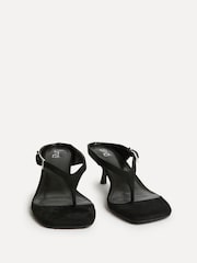 أسود - صندل بإصبع وكعب Elanie من Linzi - Image 3 of 5