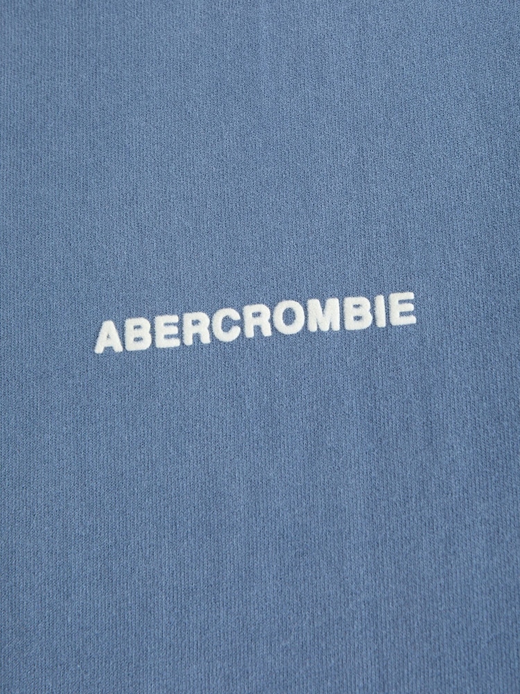 Abercrombie & Fitch Blue Premium Heavyweight 2.0 Logo T-Shirt - Image 3 of 3