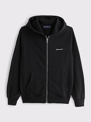 Abercrombie & Fitch Logo Full Zip Long Sleeve Hoodie - Imaginea 1 din 2