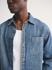 Abercrombie & Fitch Long Sleeve Denim Shirt - Slika 4 od 6