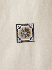 Krem boja - Abercrombie & Fitch Short Sleeve Resort Shirt - Slika 8 od 8