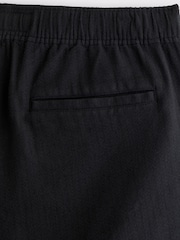 Abercrombie & Fitch Cotton Textured Pull-On Shorts - תמונה 2 מתוך 4
