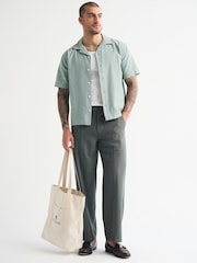 Abercrombie & Fitch Green Short Sleeve Resort Shirt - Image 2 of 5