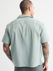 Abercrombie & Fitch Green Short Sleeve Resort Shirt - Image 3 of 5