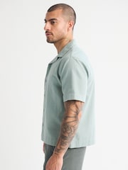 Abercrombie & Fitch Green Short Sleeve Resort Shirt - Image 4 of 5