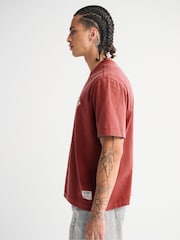 Abercrombie & Fitch Red Logo Short Sleeve Crew Neck T-Shirt - Image 6 of 9