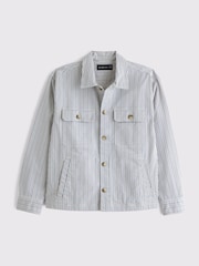 Abercrombie & Fitch Blue Denim Long Sleeve Shirt - Image 1 of 2