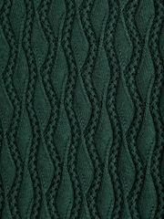 Abercrombie & Fitch Green Short Sleeve Sweater Polo Shirt - Image 3 of 3