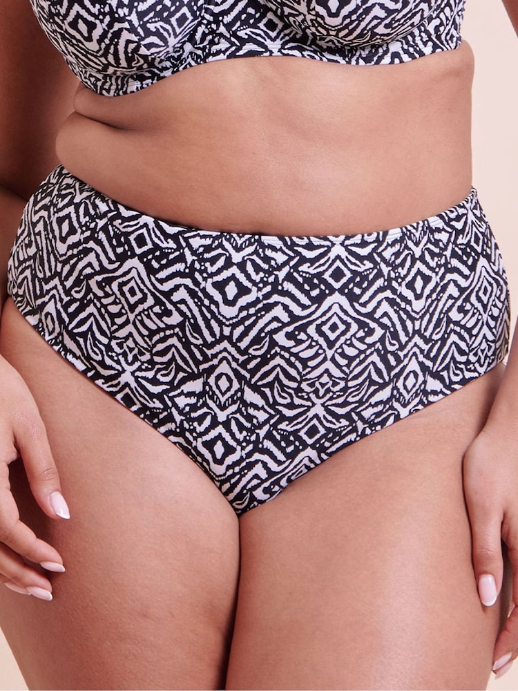 Curvy Kate Wild Horizon High Waist Black Bikini Briefs - Bild 1 von 5