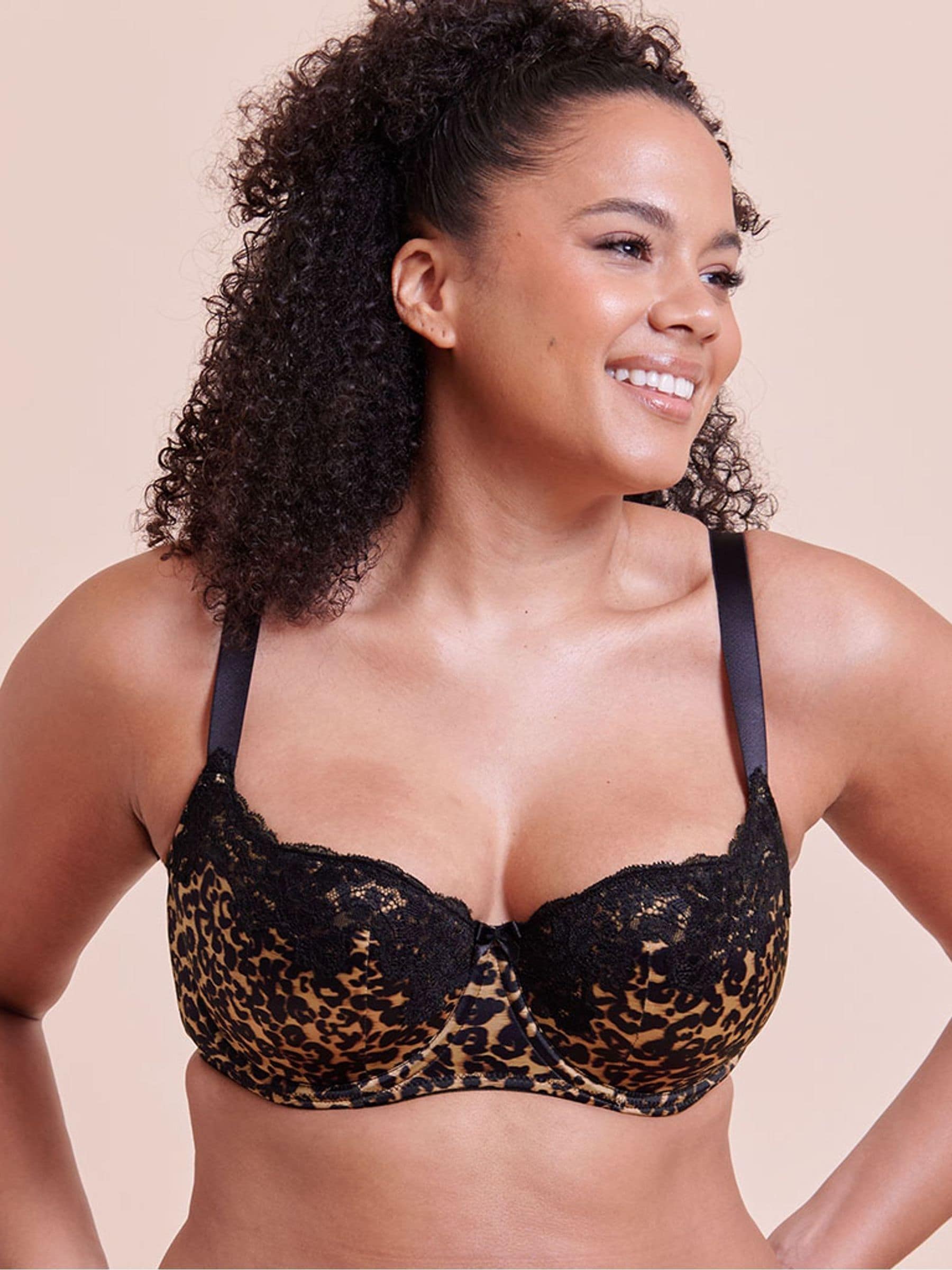 Curvy Kate Women's Animal Boost Lace Balcony Bra