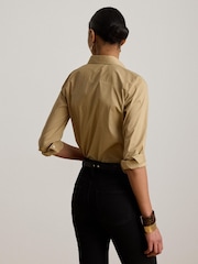 Lauren Ralph Lauren Natural Cotton Slim Fit Shirt with Small Logo - Image 3 of 5