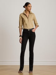 Lauren Ralph Lauren Natural Cotton Slim Fit Shirt with Small Logo - Image 5 of 5