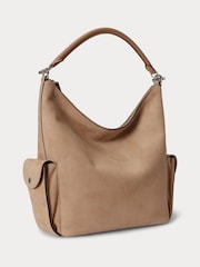 Lauren Ralph Lauren Natural Blaike Suede Large Slouchy Shoulder Bag - Image 2 of 5