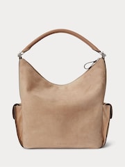 Lauren Ralph Lauren Natural Blaike Suede Large Slouchy Shoulder Bag - Image 3 of 5