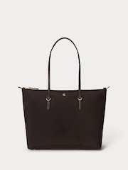 Lauren Ralph Lauren Brown Keaton Medium Nylon Tote Bag - Image 1 of 5