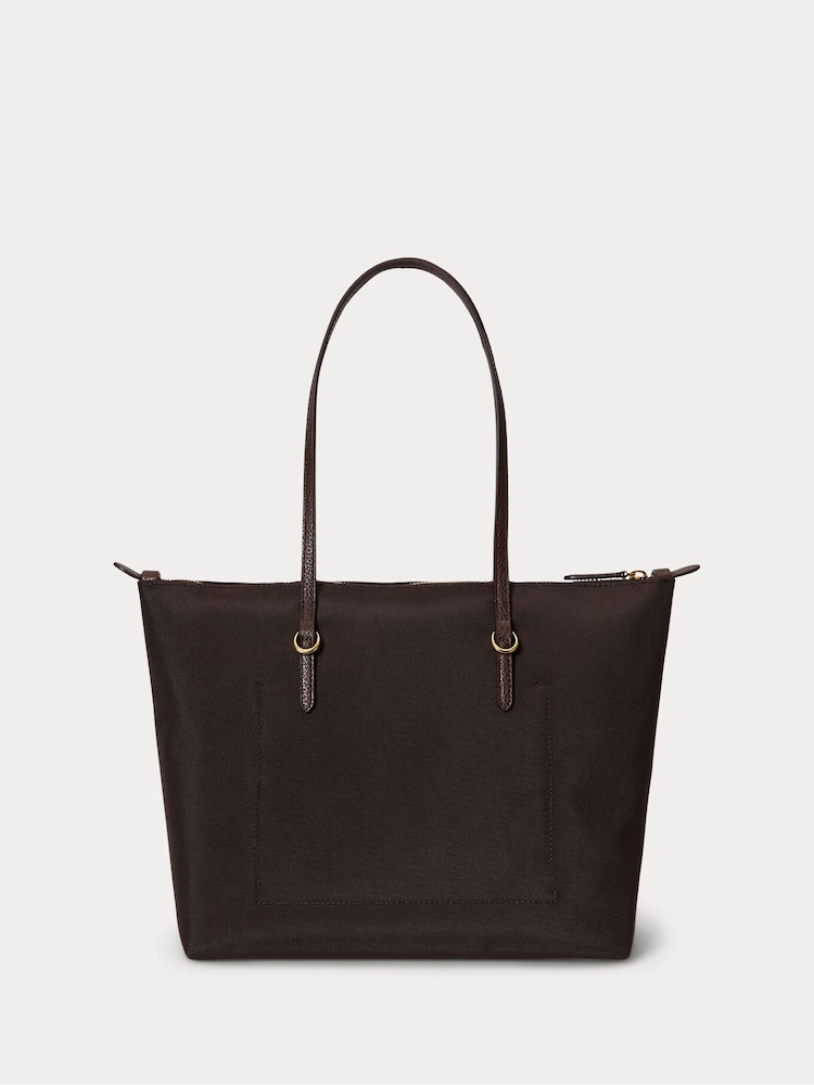 Lauren Ralph Lauren Brown Keaton Medium Nylon Tote Bag - Image 2 of 5