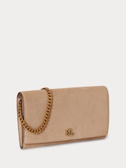 Lauren Ralph Lauren Natural Adair II Suede Chain Strap Cross-Body Clutch Bag - Image 3 of 6