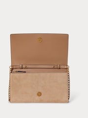 Lauren Ralph Lauren Natural Adair II Suede Chain Strap Cross-Body Clutch Bag - Image 4 of 6