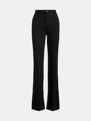 Lauren Ralph Lauren Black Crepe Flare Leg Tailored Trousers - Image 6 of 6