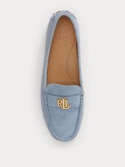 Lauren Ralph Lauren Blue Barnsbury Suede Driving Loafers - Image 3 of 4