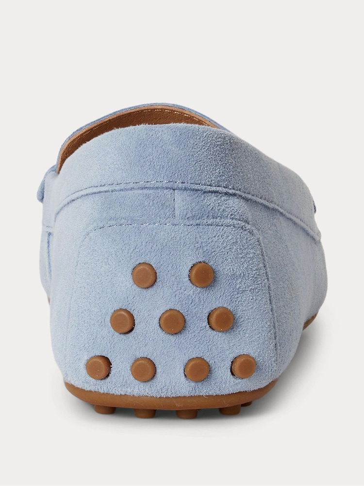 Lauren Ralph Lauren Blue Barnsbury Suede Driving Loafers - Image 4 of 4