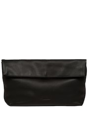 Pure Luxuries London Sabella Leather Clutch Black Bag - صورة 3 من 8