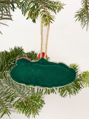 FatFace Green Peas in a Pod Beaded Christmas Decoration - Image 3 of 3