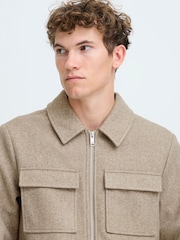 Casual Friday Brown MOBERG Soft Touch Smart Jacket - Image 4 of 8