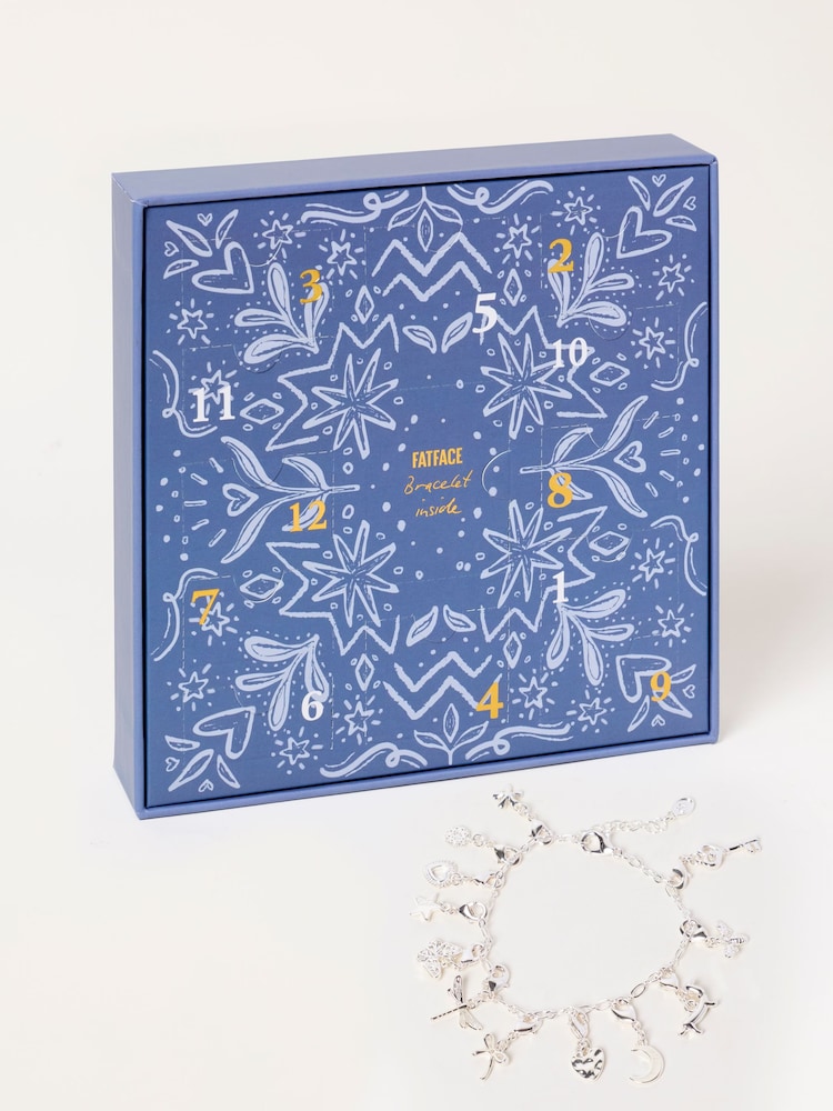 FatFace Silver Tone Charm Bracelet Advent Calendar - Image 2 of 3 FatFace Silver Tone Charm Bracelet Advent Calendar - Image 2 of 3