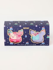 FatFace Multi 2 Pack Pig in Blankets Sock Box - Image 1 of 2